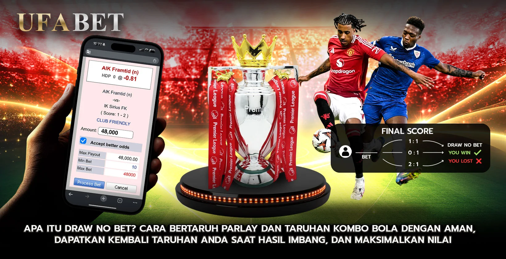 Apa Itu Draw No Bet Cara Bertaruh Parlay dan Taruhan Kombo Bola dengan Aman, Dapatkan Kembali Taruhan Anda saat Hasil Imbang, dan Maksimalkan Nilai