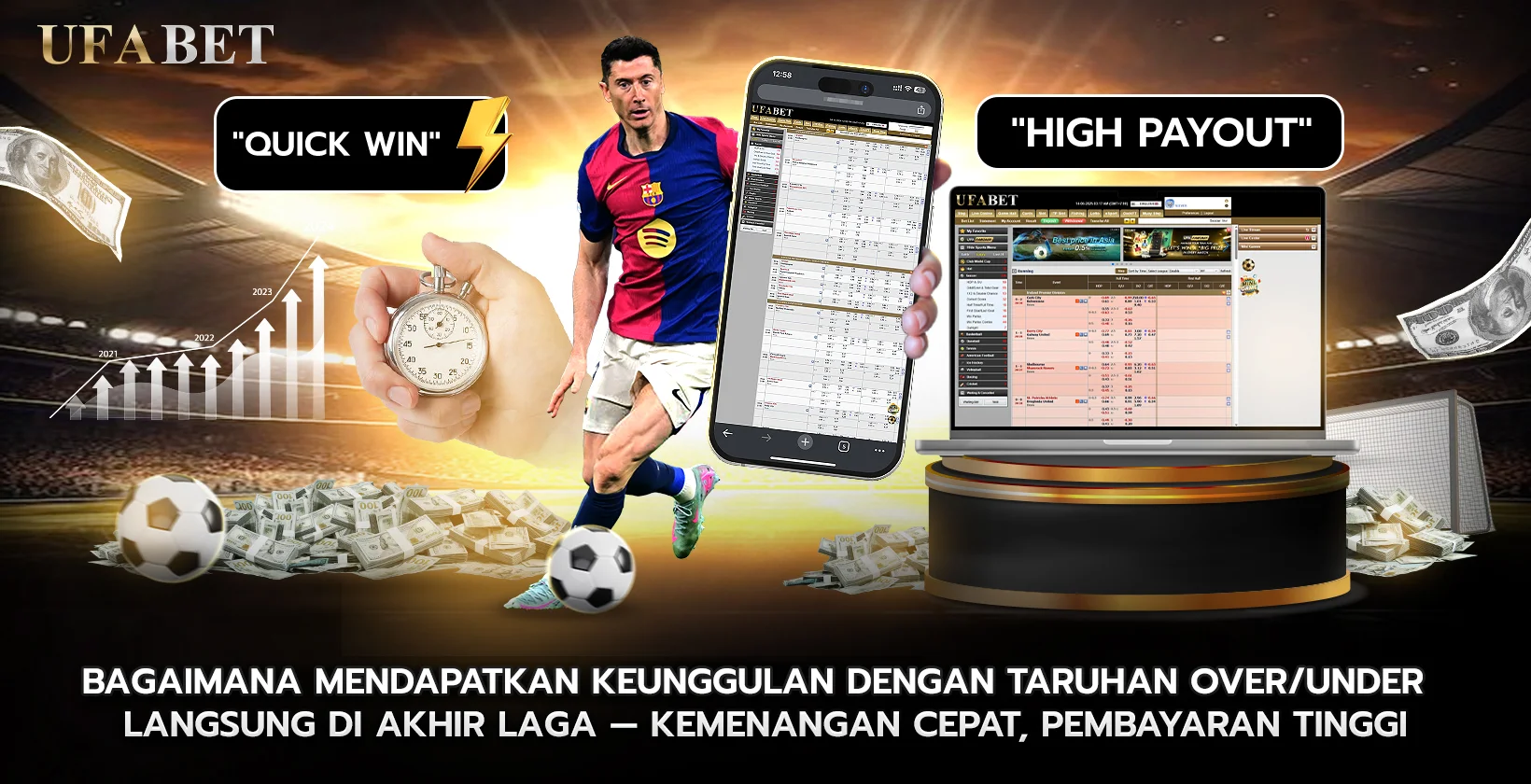 Bagaimana Mendapatkan Keunggulan dengan Taruhan OverUnder Langsung di Akhir Laga — Kemenangan Cepat, Pembayaran Tinggi
